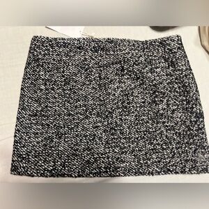 Mango wool mini skirt with side zipper NWT